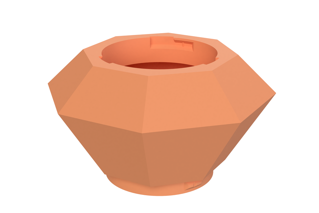 Gem | 3D Geprinte Modulaire XXL Vaas