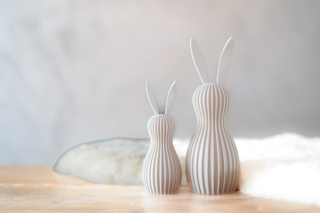 Bunny Multicolor Duo | Straight Lines | 3D Printed Design Decor