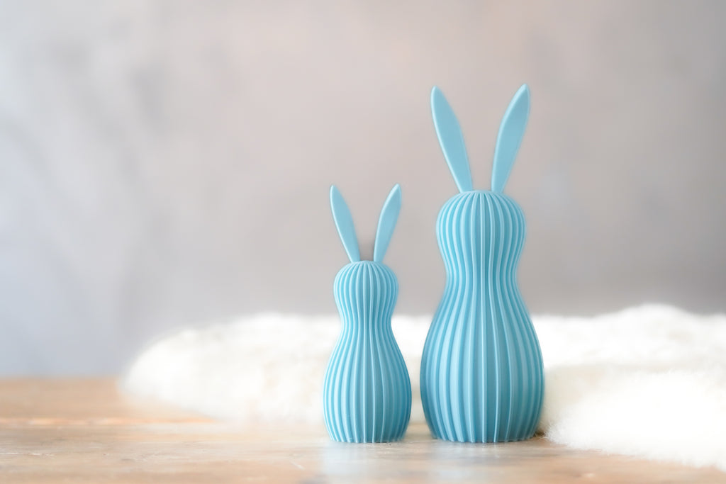 Bunny Multicolor Duo | Straight Lines | 3D Printed Design Decor