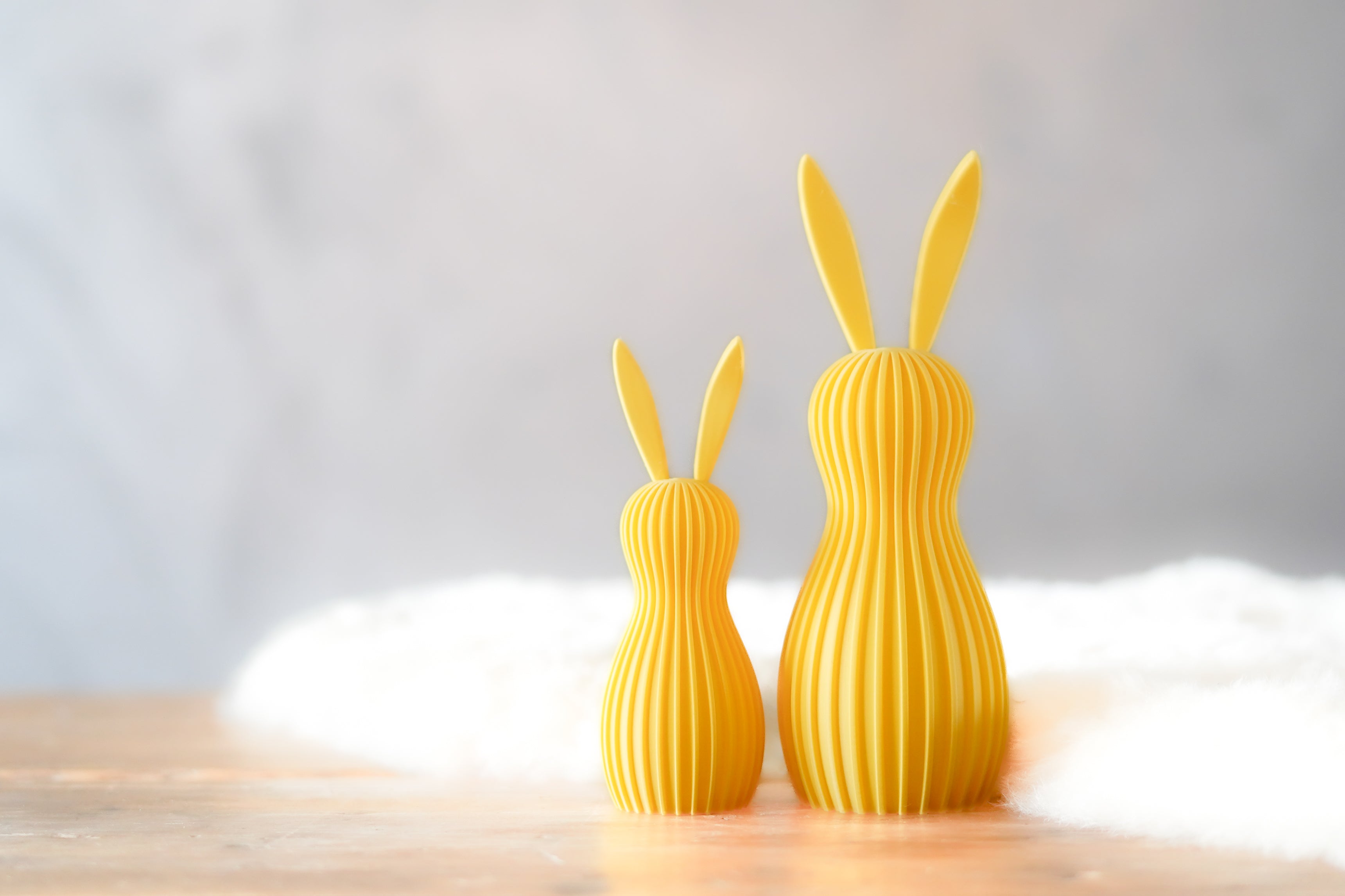 Bunny Multicolor Duo | Straight Lines | 3D Printed Design Decor