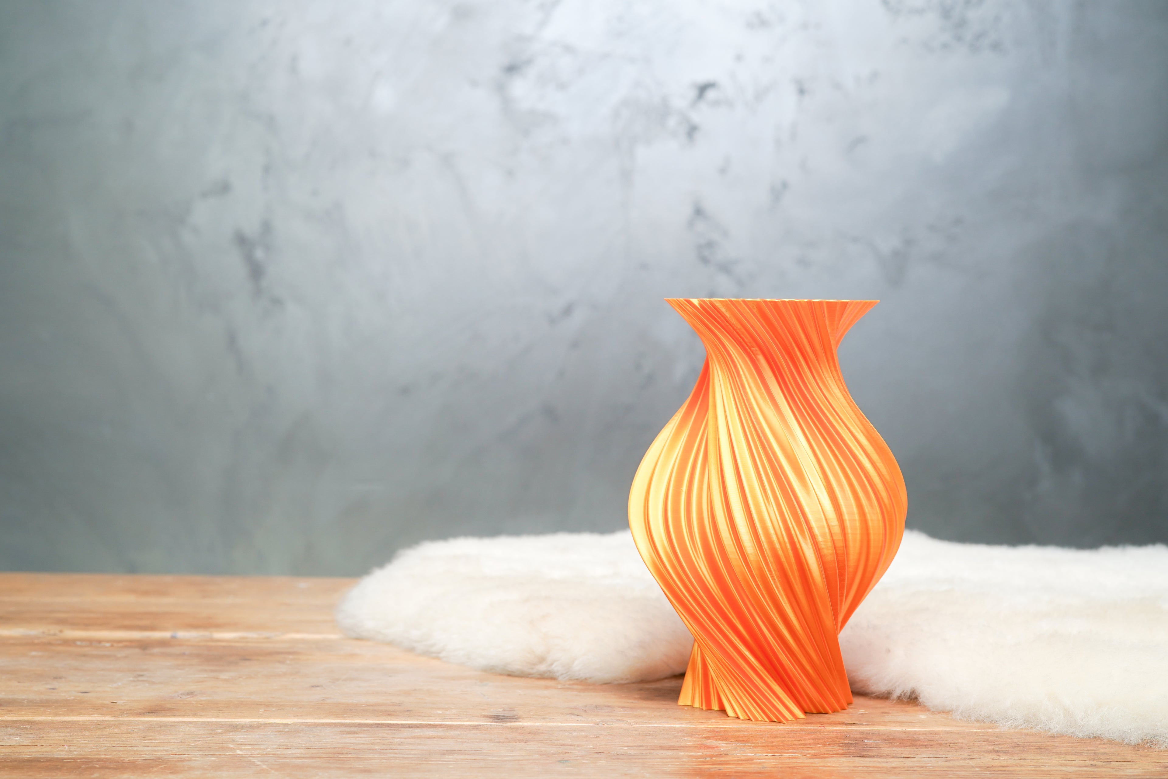 Helix | Blush Gold | 3D Geprinte Design Vaas