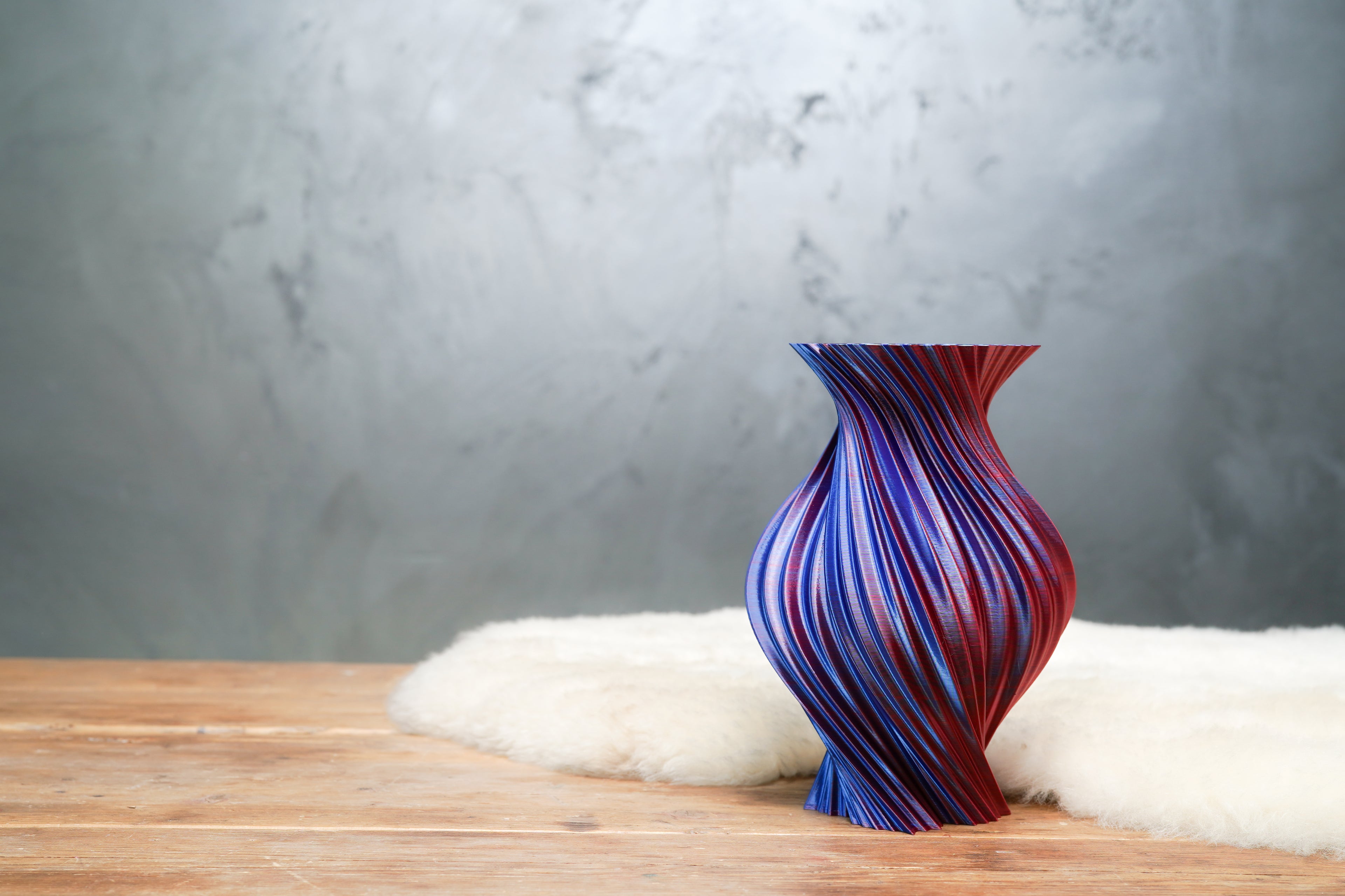 Helix | Midnight Blaze | 3D Geprinte Design Vaas