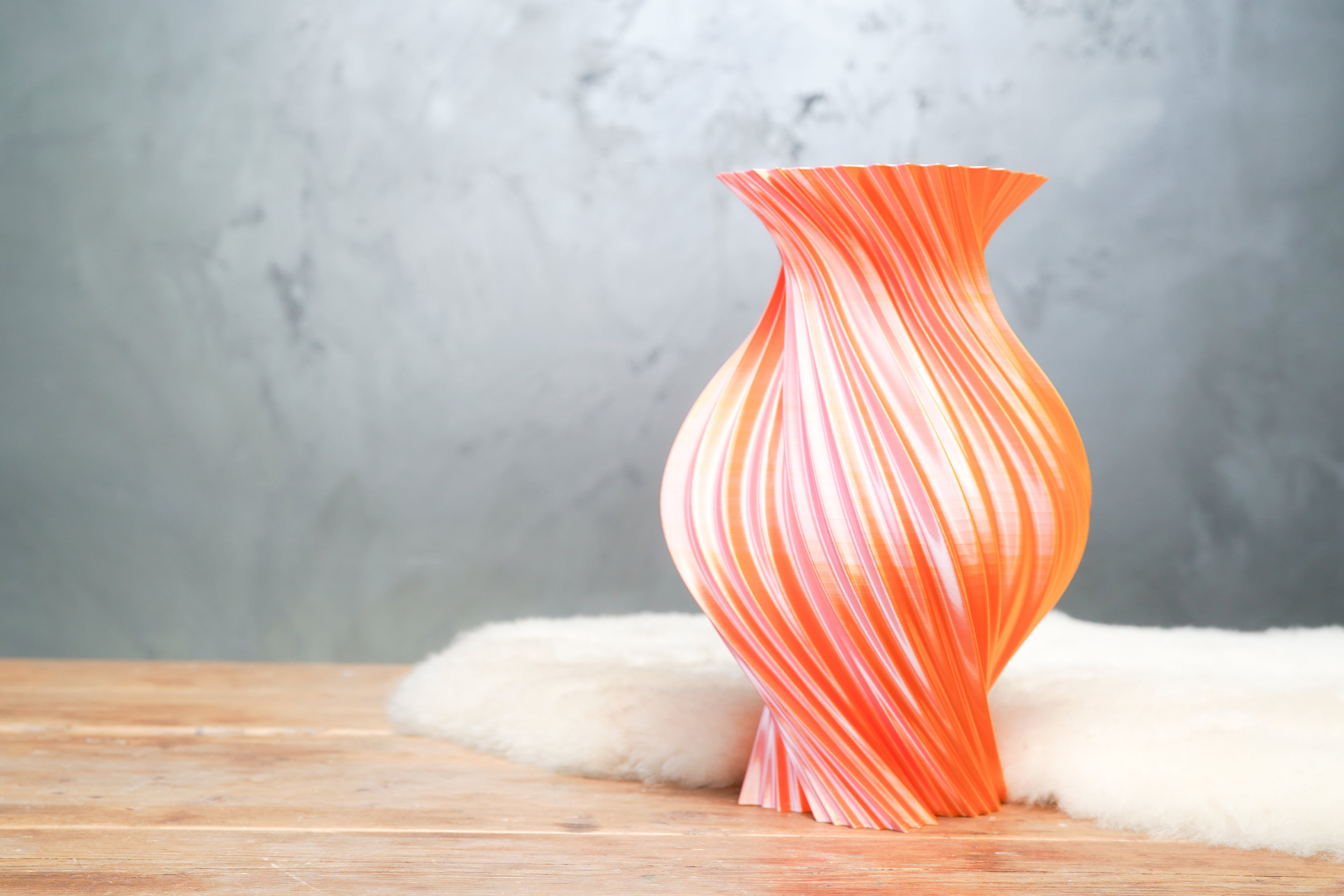 Helix | Blush Gold | 3D Geprinte Design Vaas