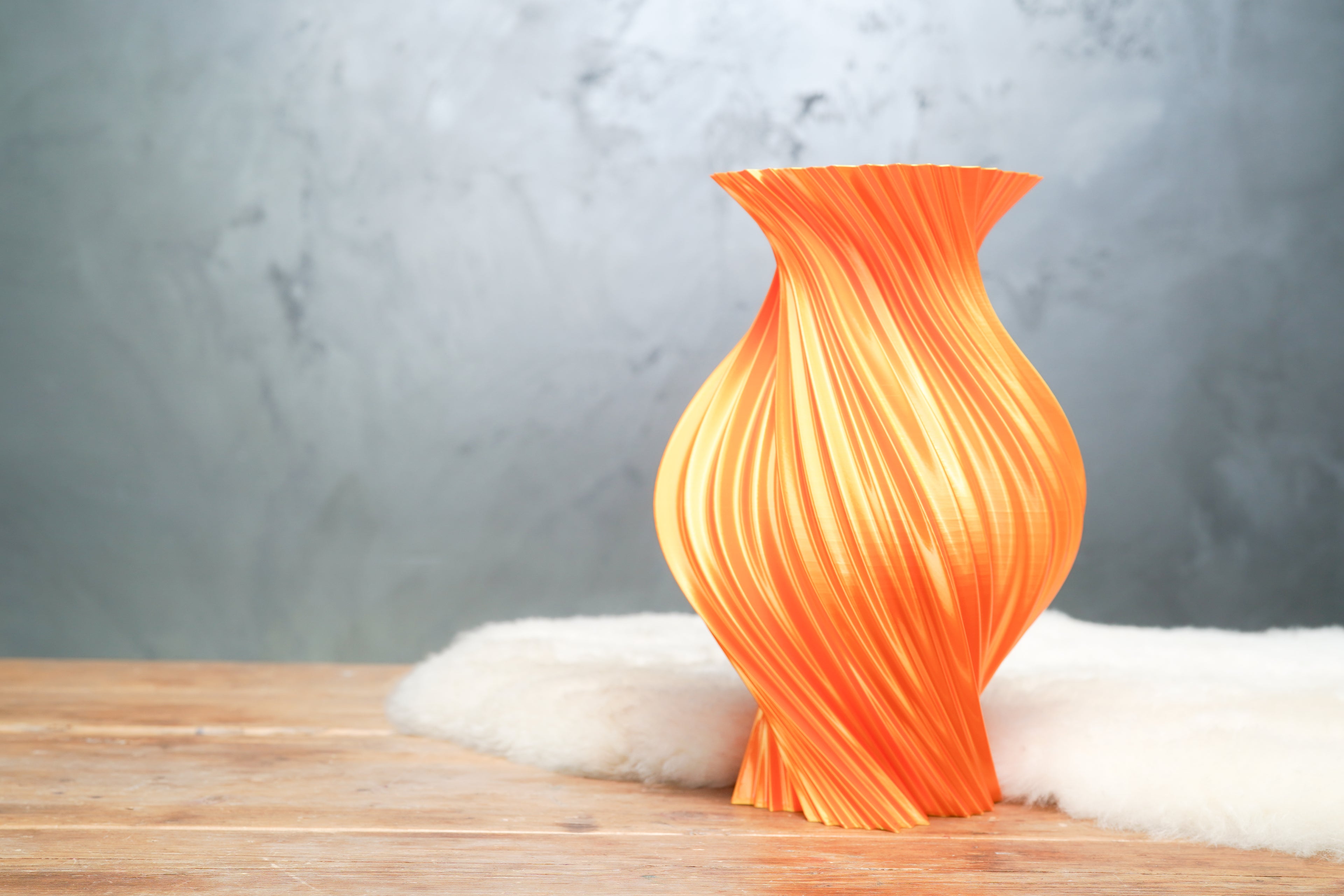 Helix | Blush Gold | 3D Geprinte Design Vaas