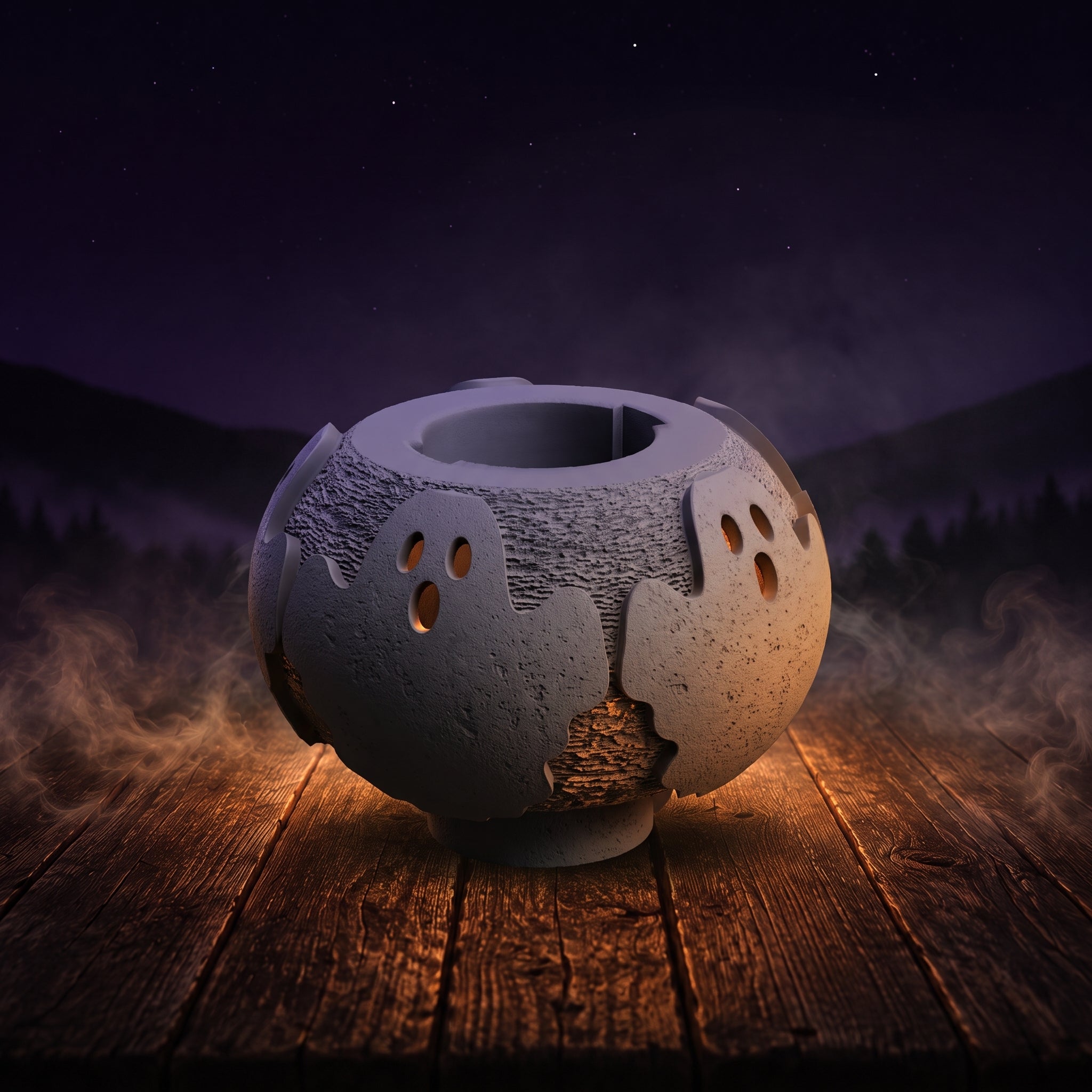 Boo | 3D Printed Modular Candle Holder - Halloween Special