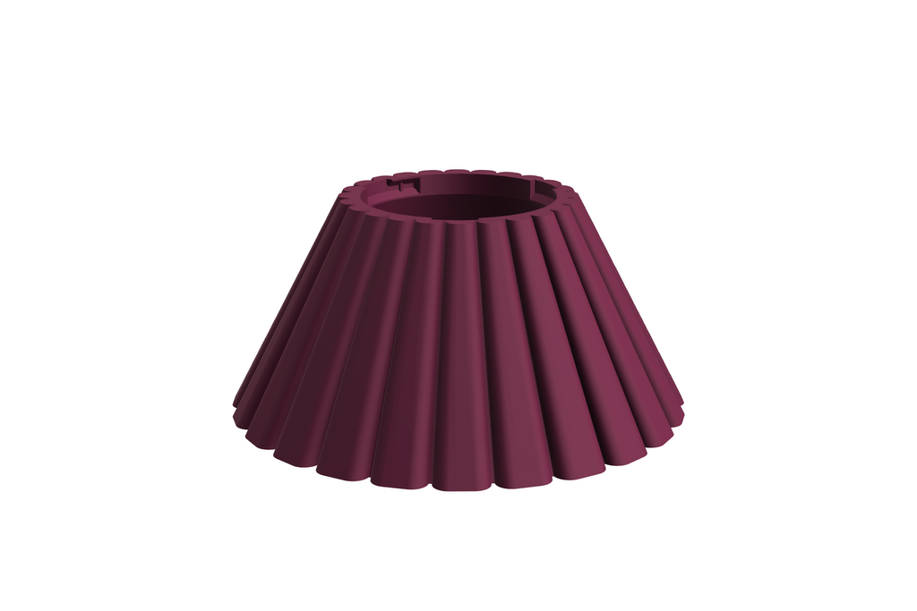 Base Dune | 3D Geprinte Modulaire Etagère - Plum