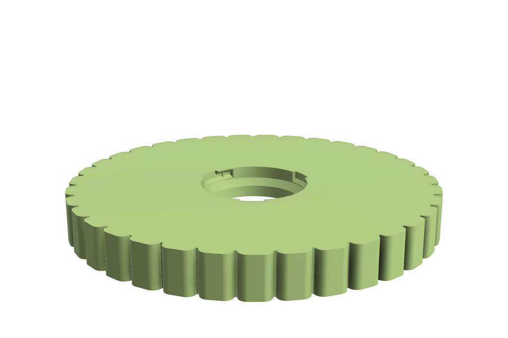 Blad Dune L | 3D Geprinte Modulaire Etagère - Apple Green