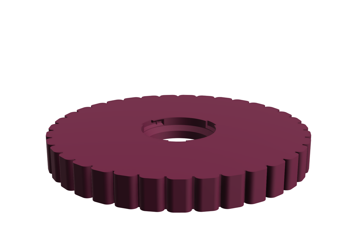 Blad Dune L | 3D Geprinte Modulaire Etagère - Plum
