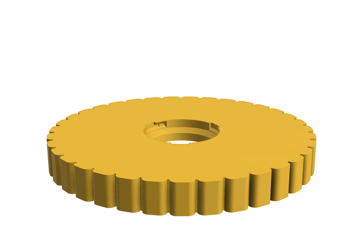 Blad Dune L | 3D Geprinte Modulaire Etagère - Sunflower Yellow