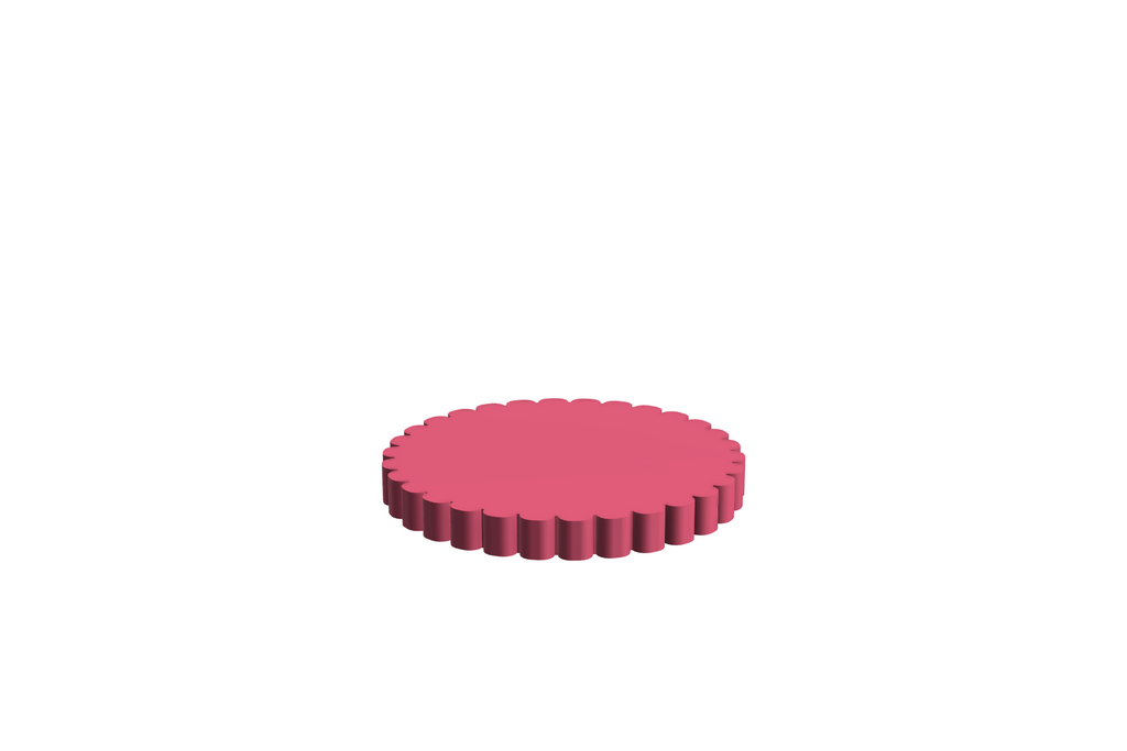 Blad Dune S | 3D Geprinte Modulaire Etagère - Hot Pink