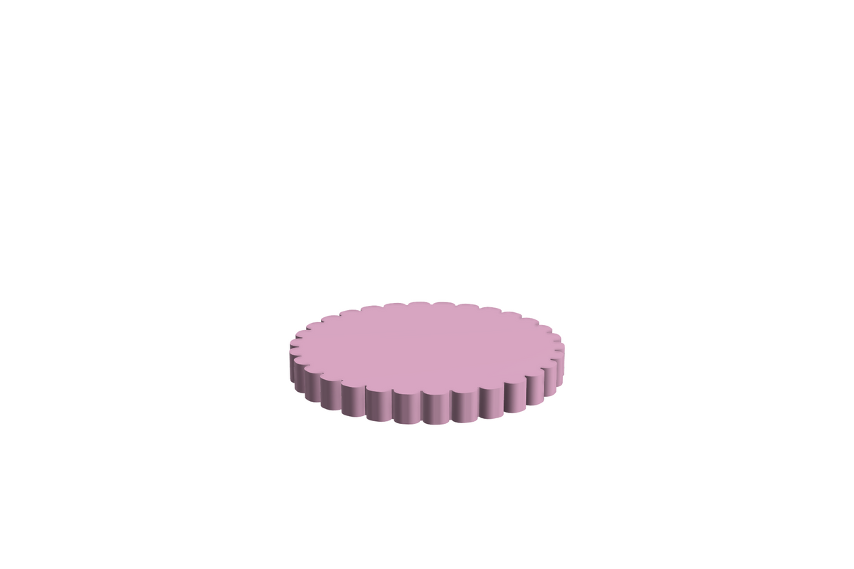Blad Dune S | 3D Geprinte Modulaire Etagère - Sakura Pink