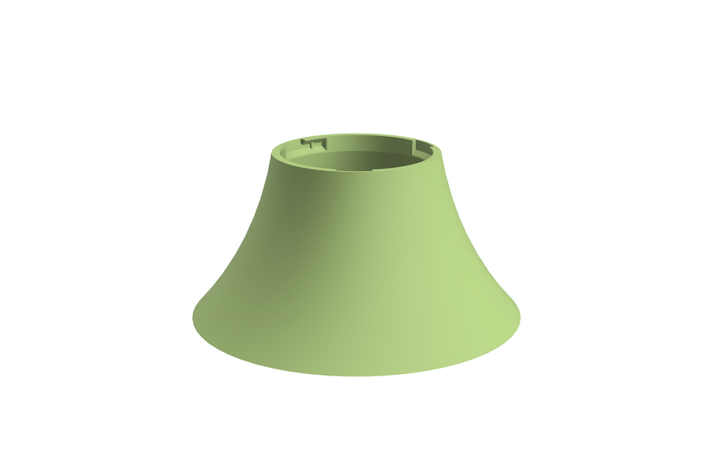 Base Flare | 3D Geprinte Modulaire Etagère - Apple Green