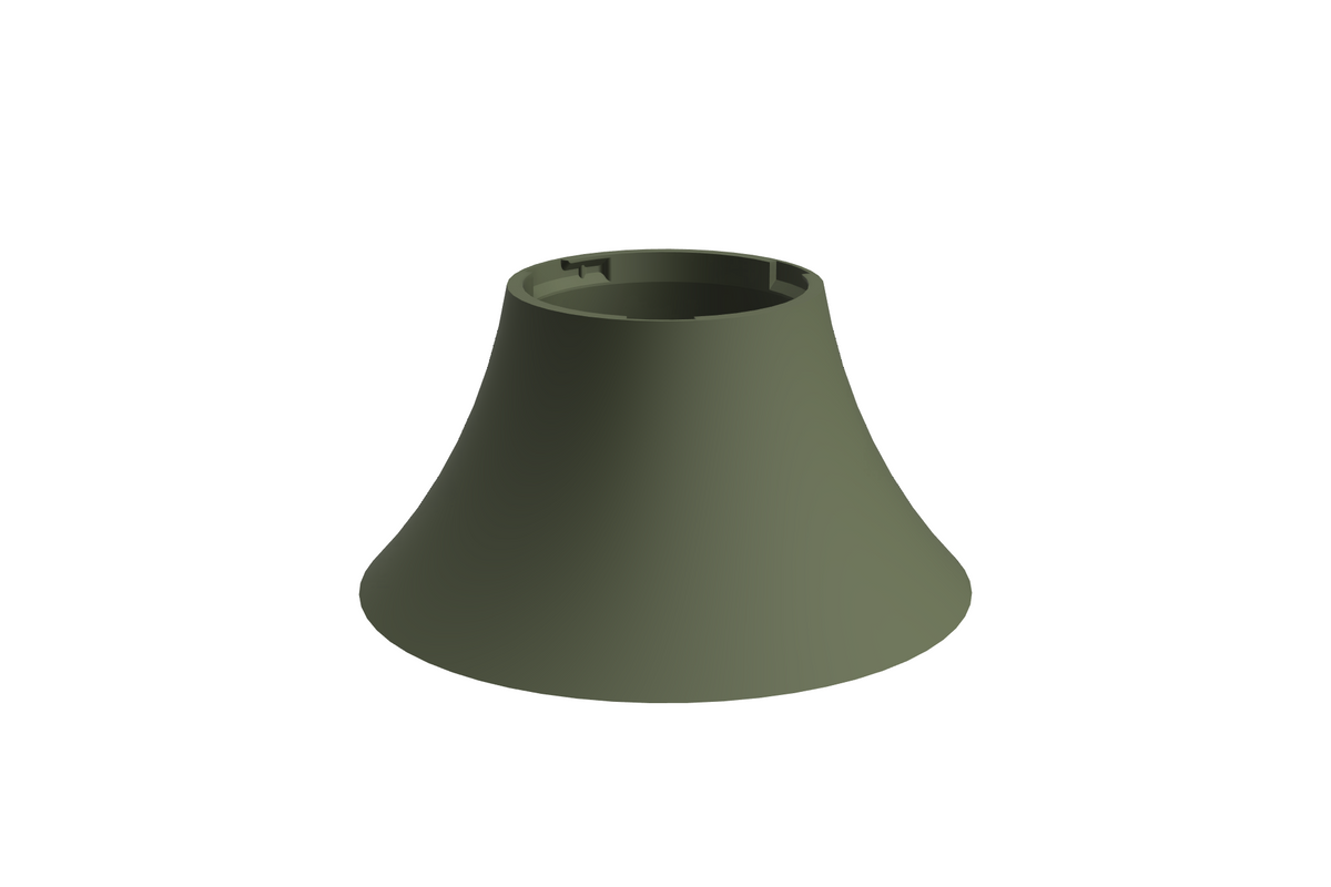 Base Flare | 3D Geprinte Modulaire Etagère - Dark Green