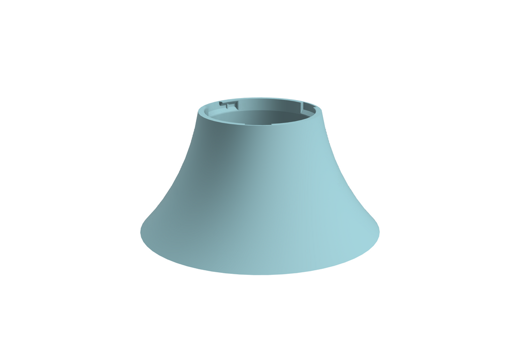 Base Flare | 3D Geprinte Modulaire Etagère - Ice Blue
