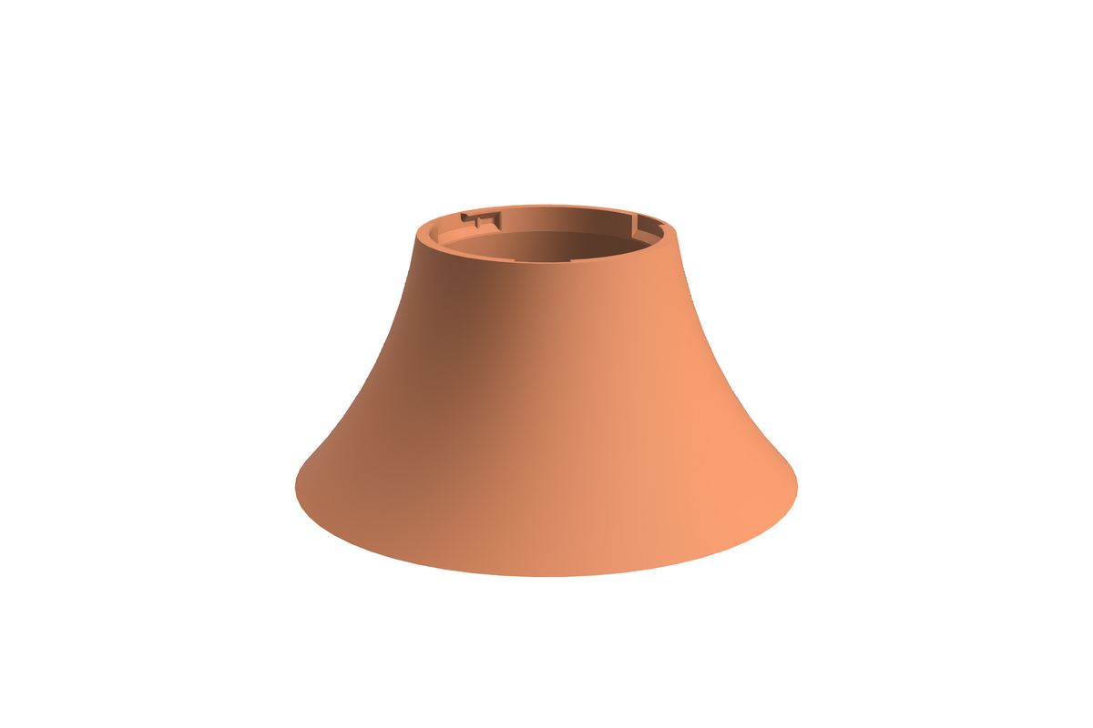 Base Flare | 3D Geprinte Modulaire Etagère - Mandarin Orange