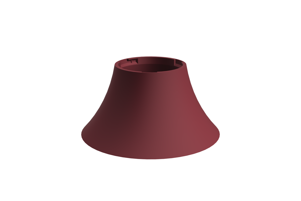 Base Flare | 3D Geprinte Modulaire Etagère - Maroon Red