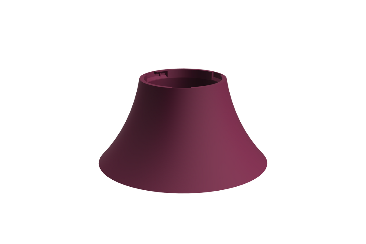 Base Flare | 3D Geprinte Modulaire Etagère - Plum