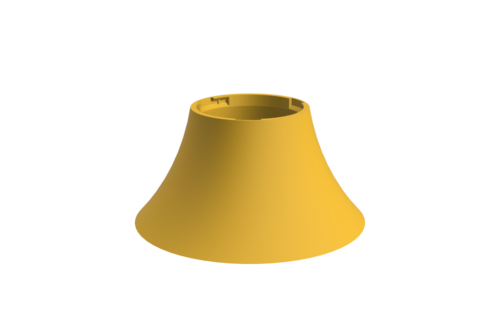 Base Flare | 3D Geprinte Modulaire Etagère - Sunflower Yellow