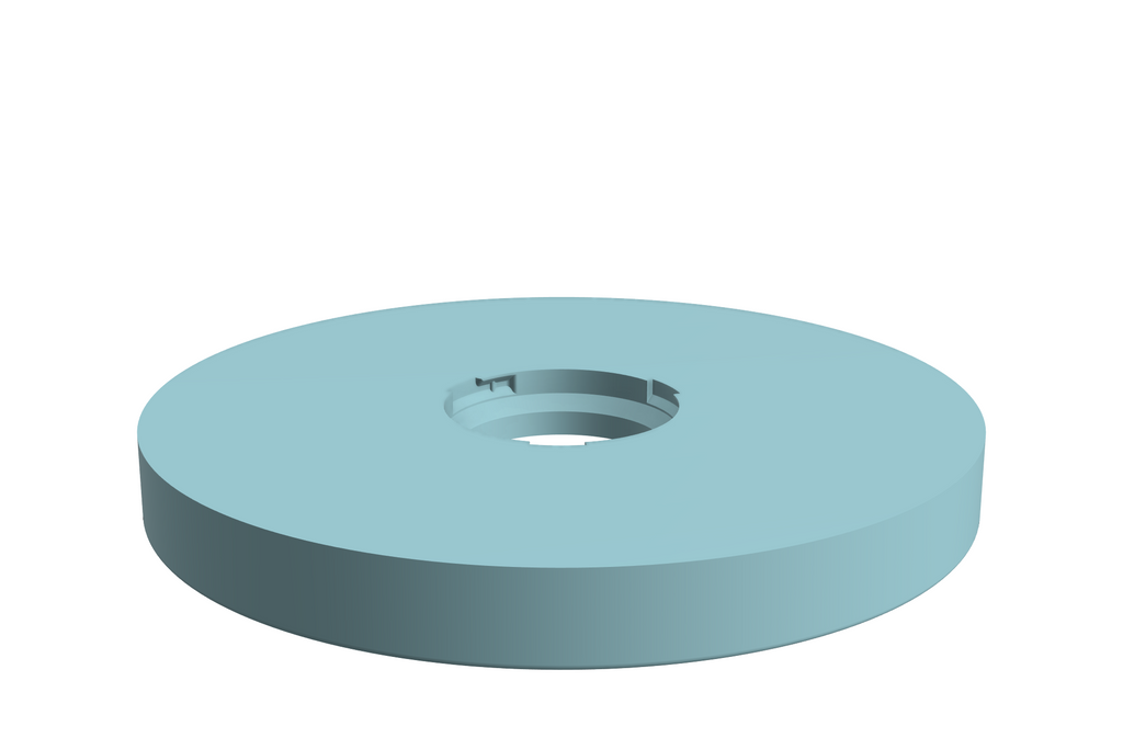 Blad Flare L | 3D Geprinte Modulaire Etagère - Ice Blue