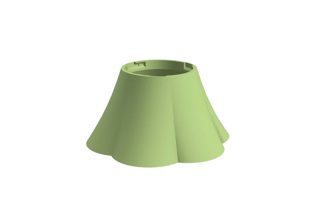 Base Petal | 3D Geprinte Modulaire Etagère - Apple Green