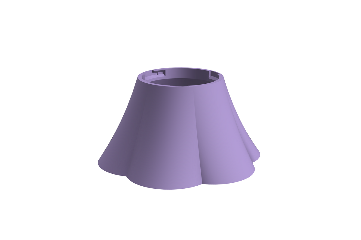 Base Petal | 3D Geprinte Modulaire Etagère - Lilac Purple