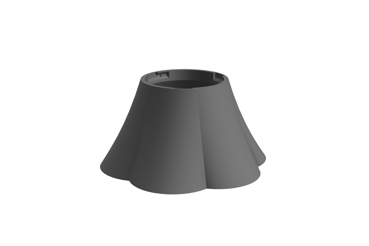 Base Petal | 3D Geprinte Modulaire Etagère - Nardo Gray