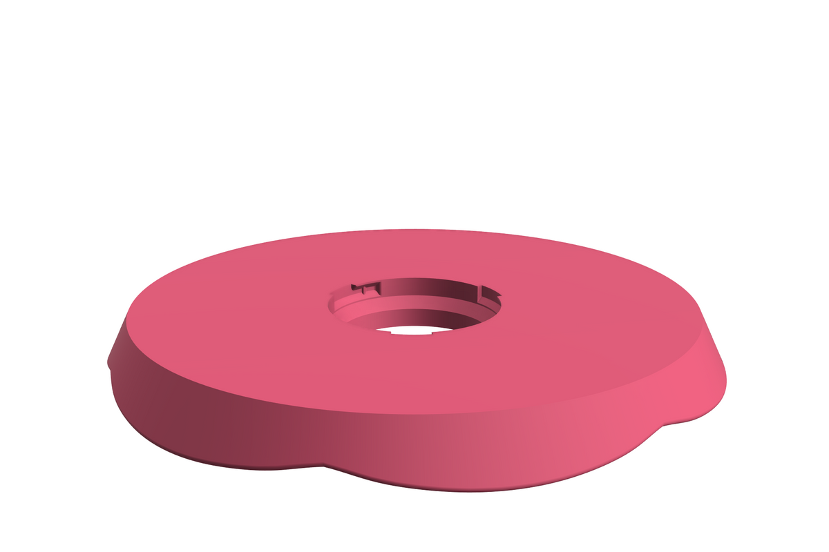 Blad Petal L | 3D Geprinte Modulaire Etagère - Hot Pink