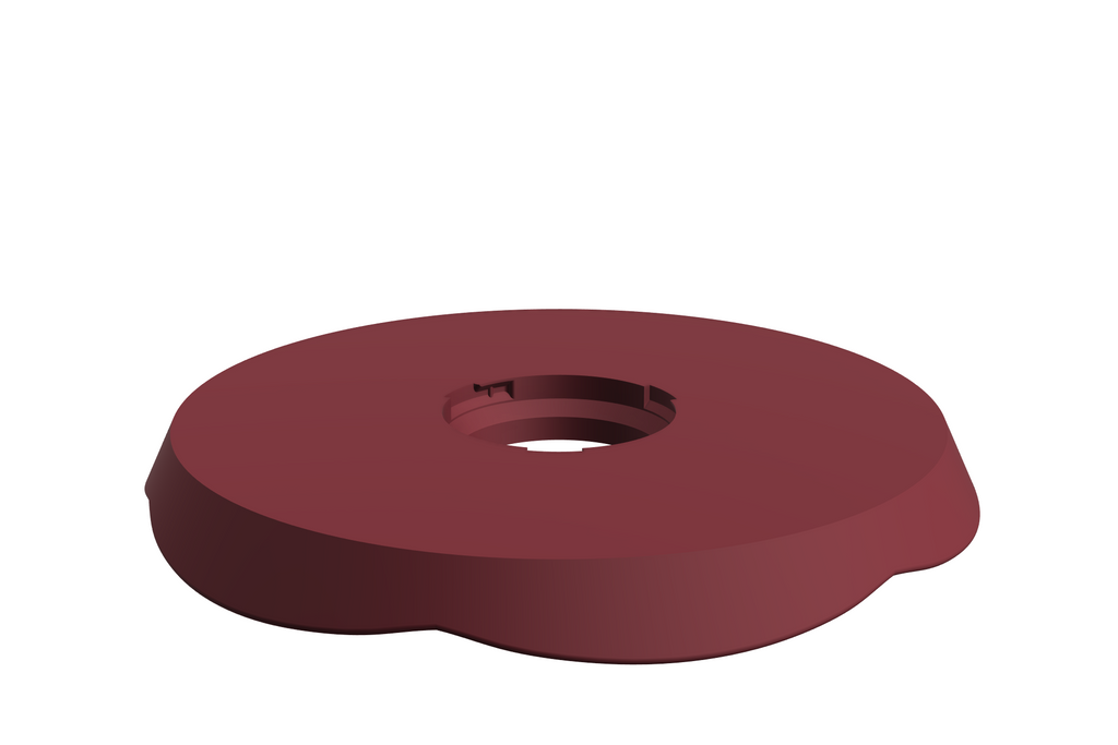 Blad Petal L | 3D Geprinte Modulaire Etagère - Maroon Red