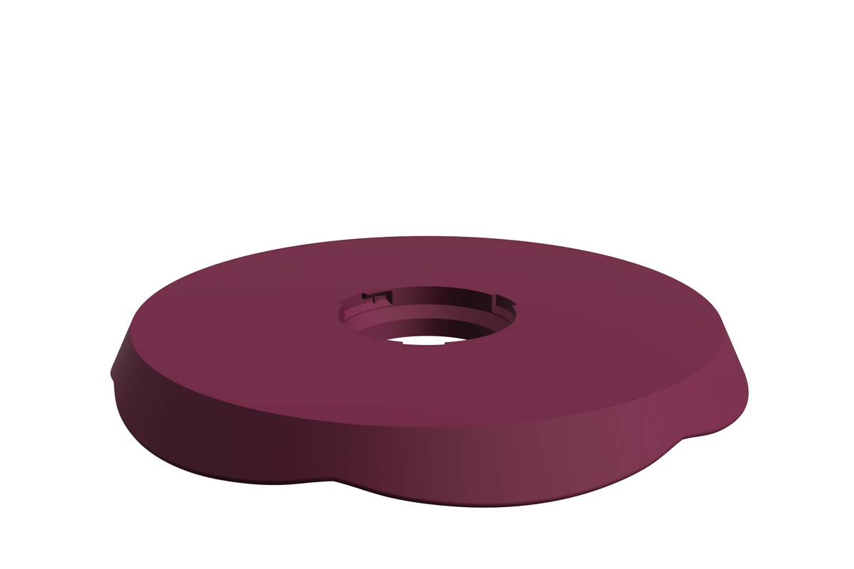 Blad Petal L | 3D Geprinte Modulaire Etagère - Plum