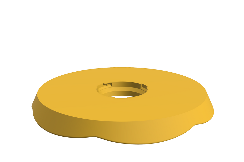 Blad Petal L | 3D Geprinte Modulaire Etagère - Sunflower Yellow