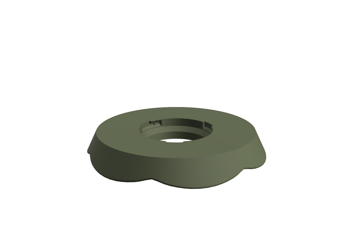 Blad Petal M | 3D Geprinte Modulaire Etagère - Dark Green