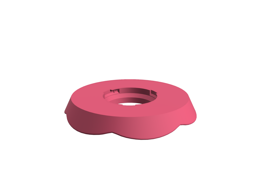 Blad Petal M | 3D Geprinte Modulaire Etagère - Hot Pink