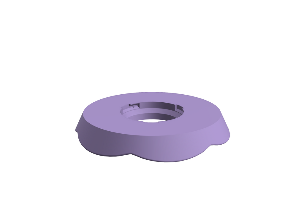 Blad Petal M | 3D Geprinte Modulaire Etagère - Lilac Purple