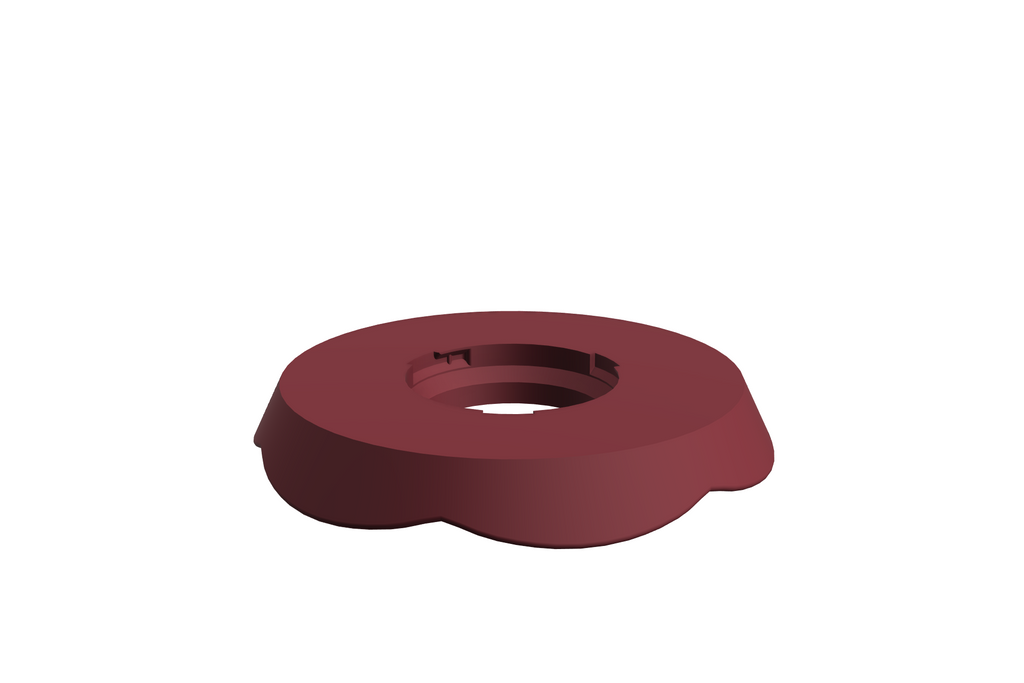 Blad Petal M | 3D Geprinte Modulaire Etagère - Maroon Red