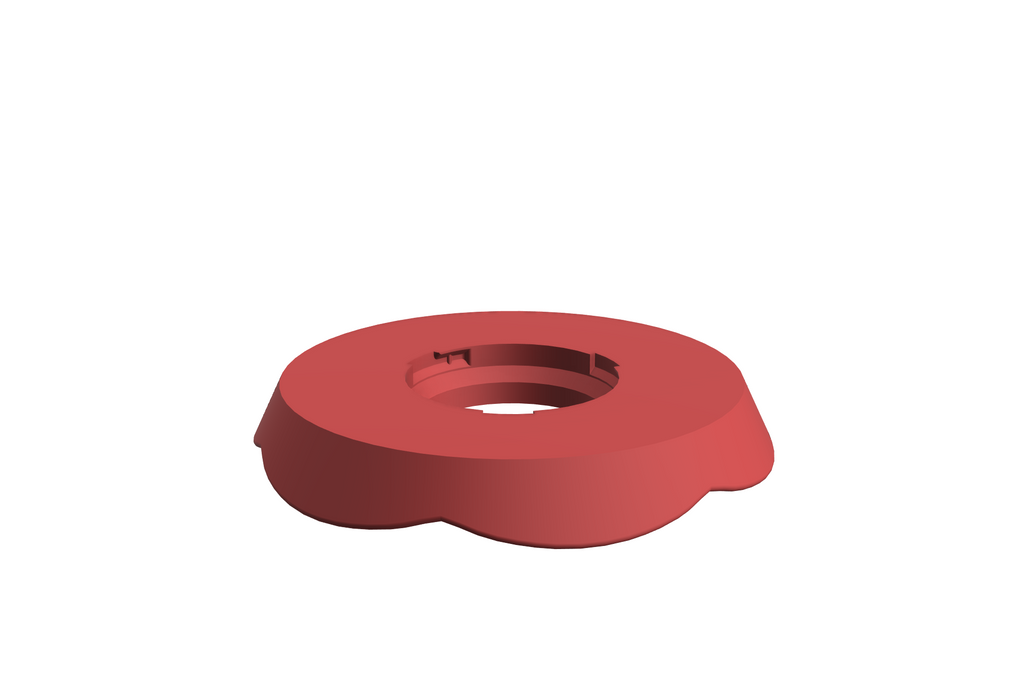 Blad Petal M | 3D Geprinte Modulaire Etagère - Scarlet Red