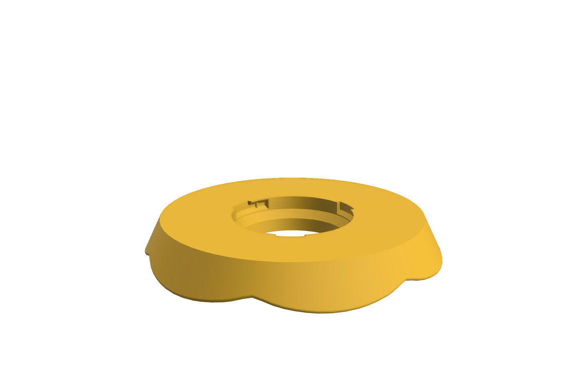 Blad Petal M | 3D Geprinte Modulaire Etagère - Sunflower Yellow