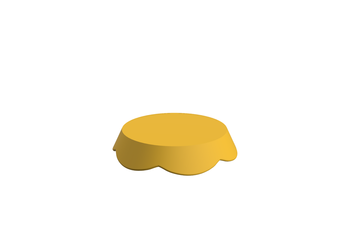 Blad Petal S | 3D Geprinte Modulaire Etagère - Sunflower Yellow