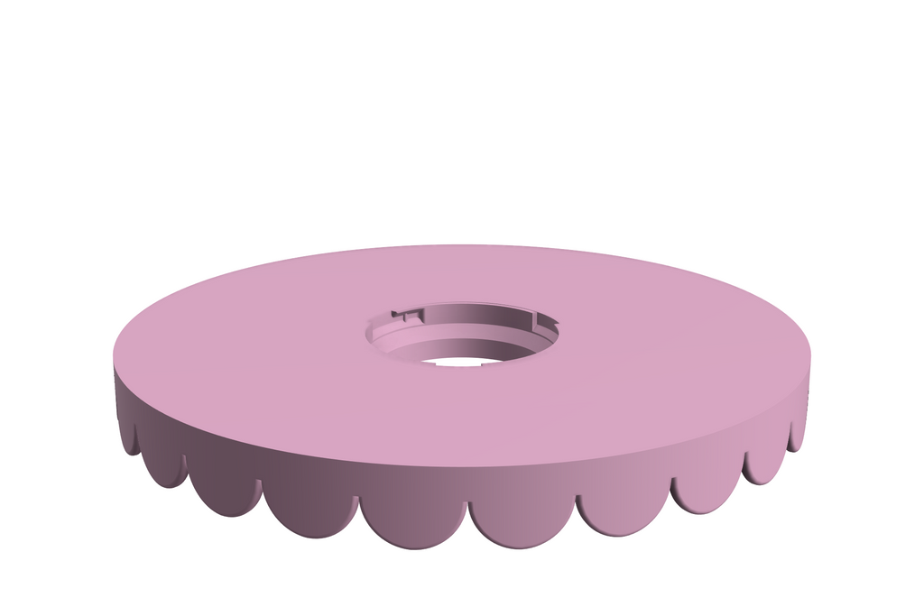 Blad Scallop L | 3D Geprinte Modulaire Etagère - Sakura Pink