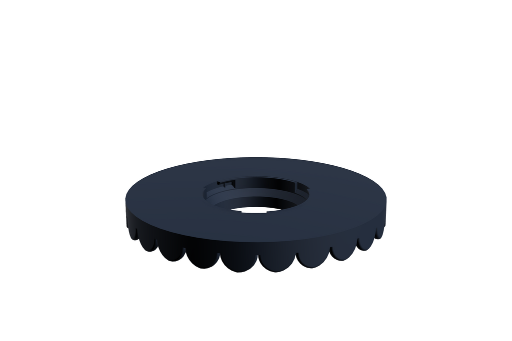 Blad Scallop M | 3D Geprinte Modulaire Etagère - Dark Blue