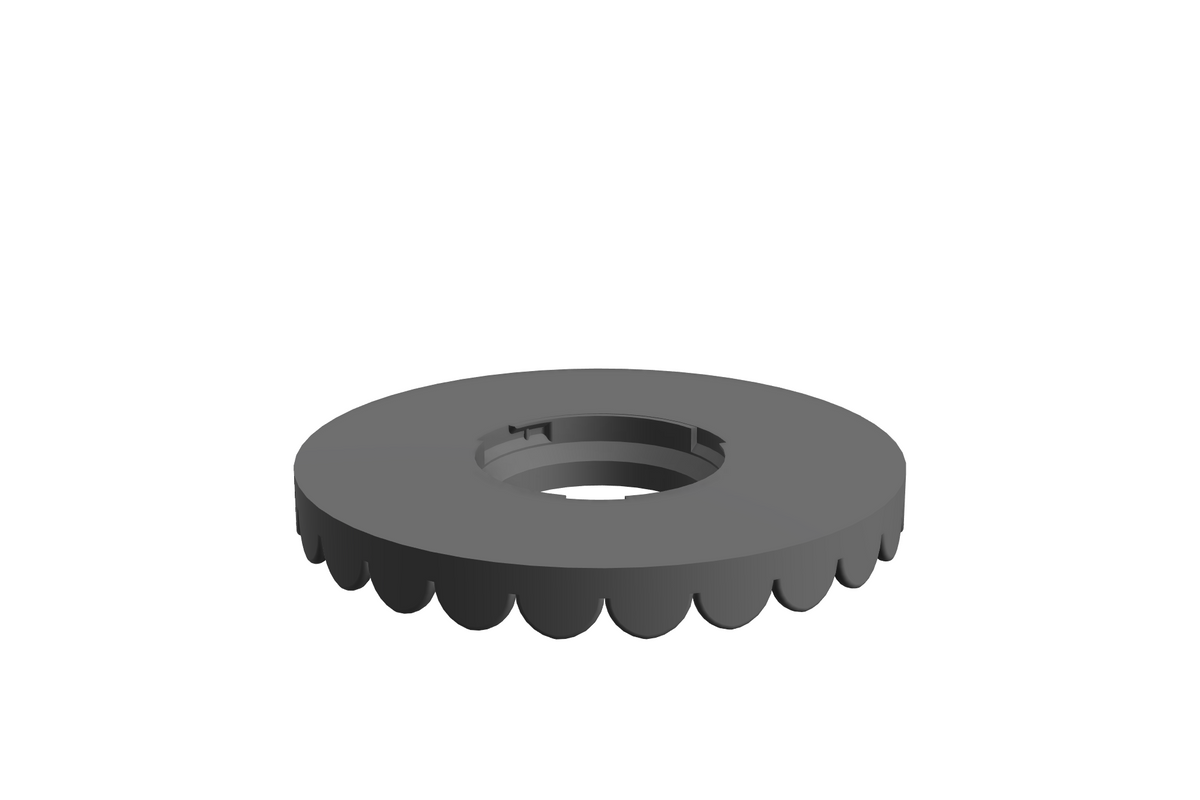 Blad Scallop M | 3D Geprinte Modulaire Etagère - Nardo Gray