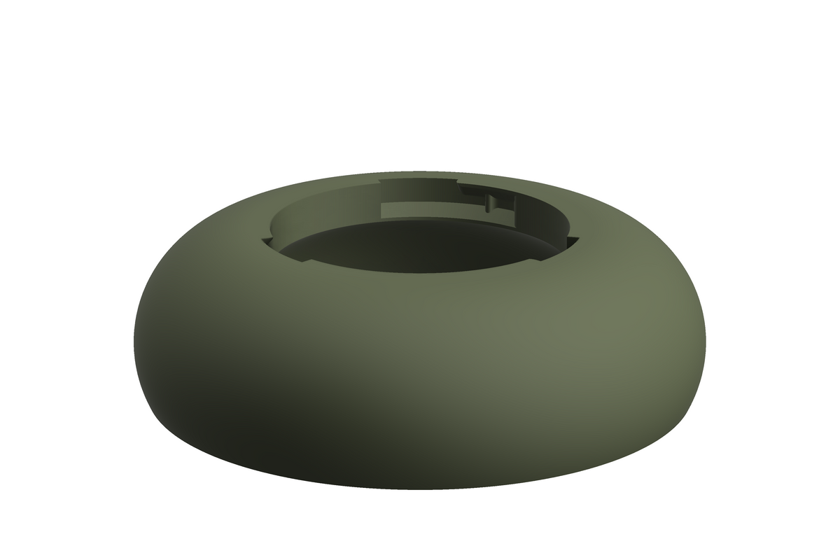 Base Boulder | 3D Geprinte Modulaire Vaas L - Dark Green