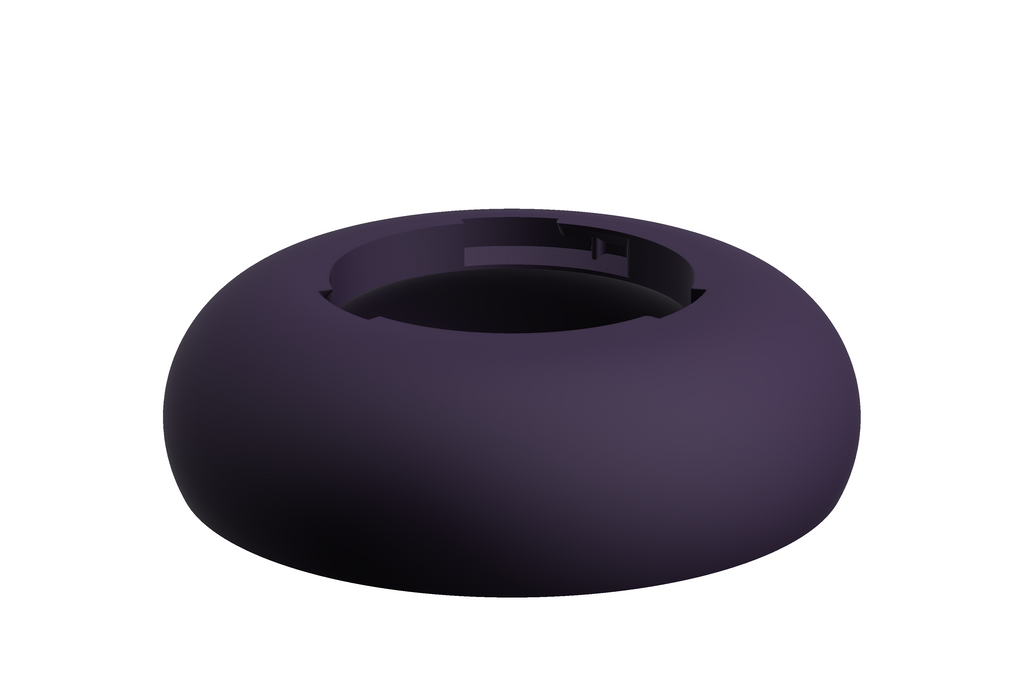 Base Boulder | 3D Geprinte Modulaire Vaas L - Indigo Purple