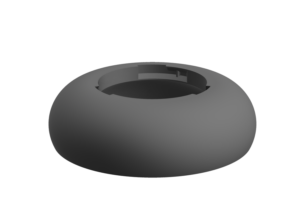 Base Boulder | 3D Geprinte Modulaire Vaas L - Nardo Gray
