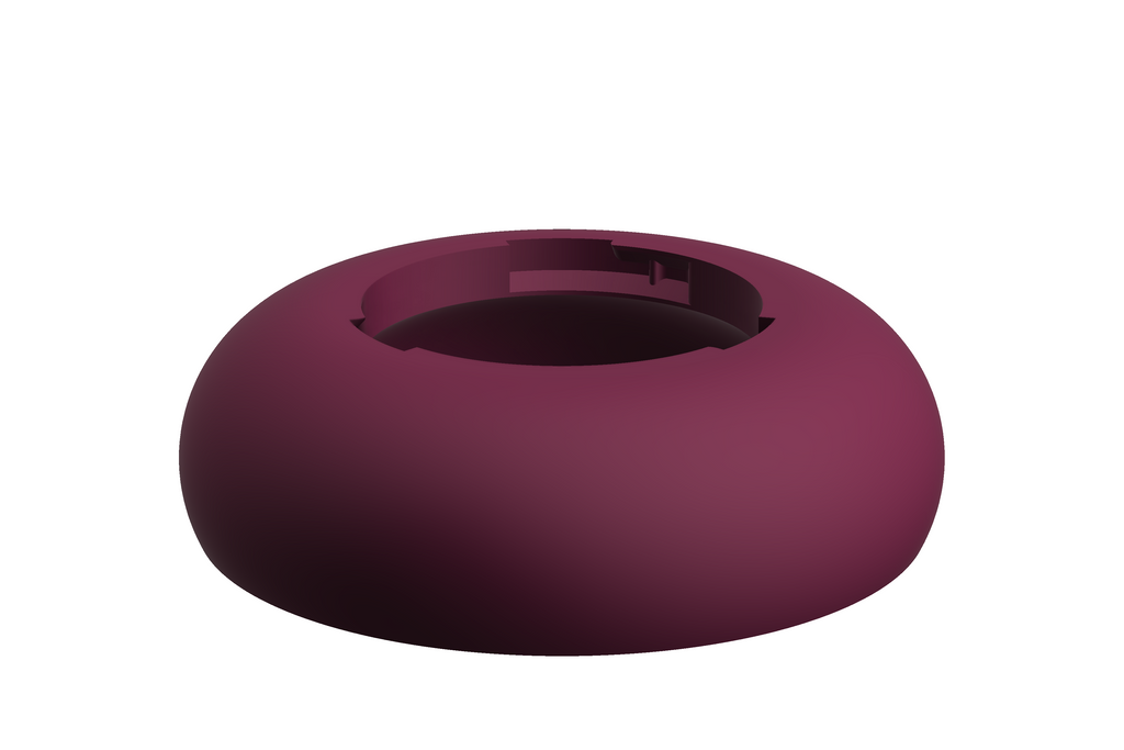 Base Boulder | 3D Geprinte Modulaire Vaas L - Plum
