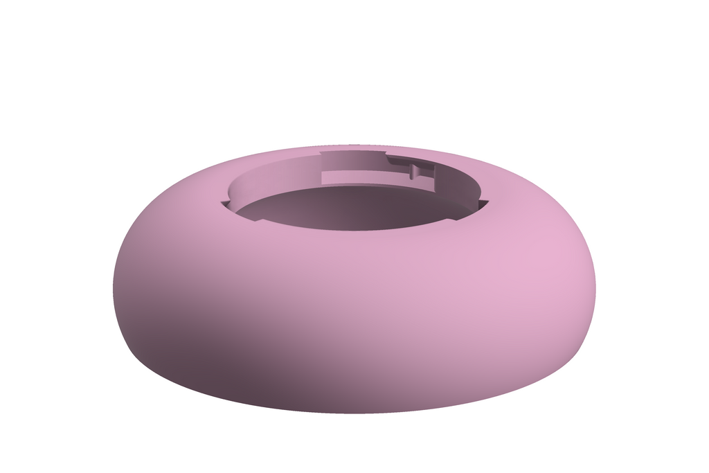 Base Boulder | 3D Geprinte Modulaire Vaas L - Sakura Pink