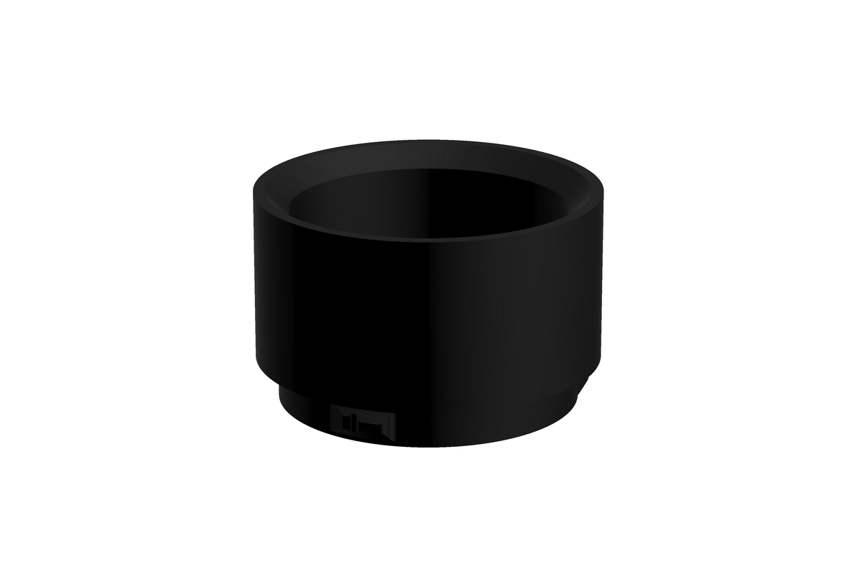 CapCup L | 3D Geprinte Modulaire Vaas L - Charcoal Black