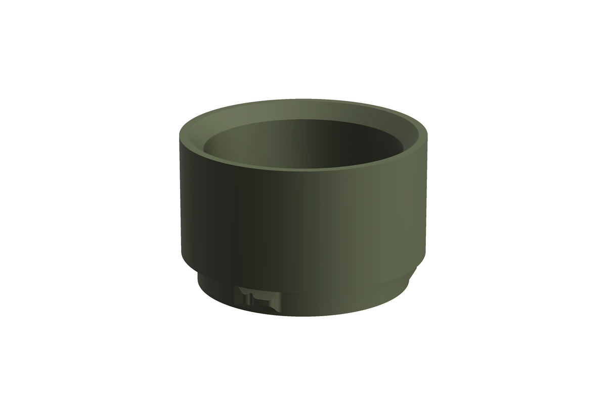 CapCup L | 3D Geprinte Modulaire Vaas L - Dark Green