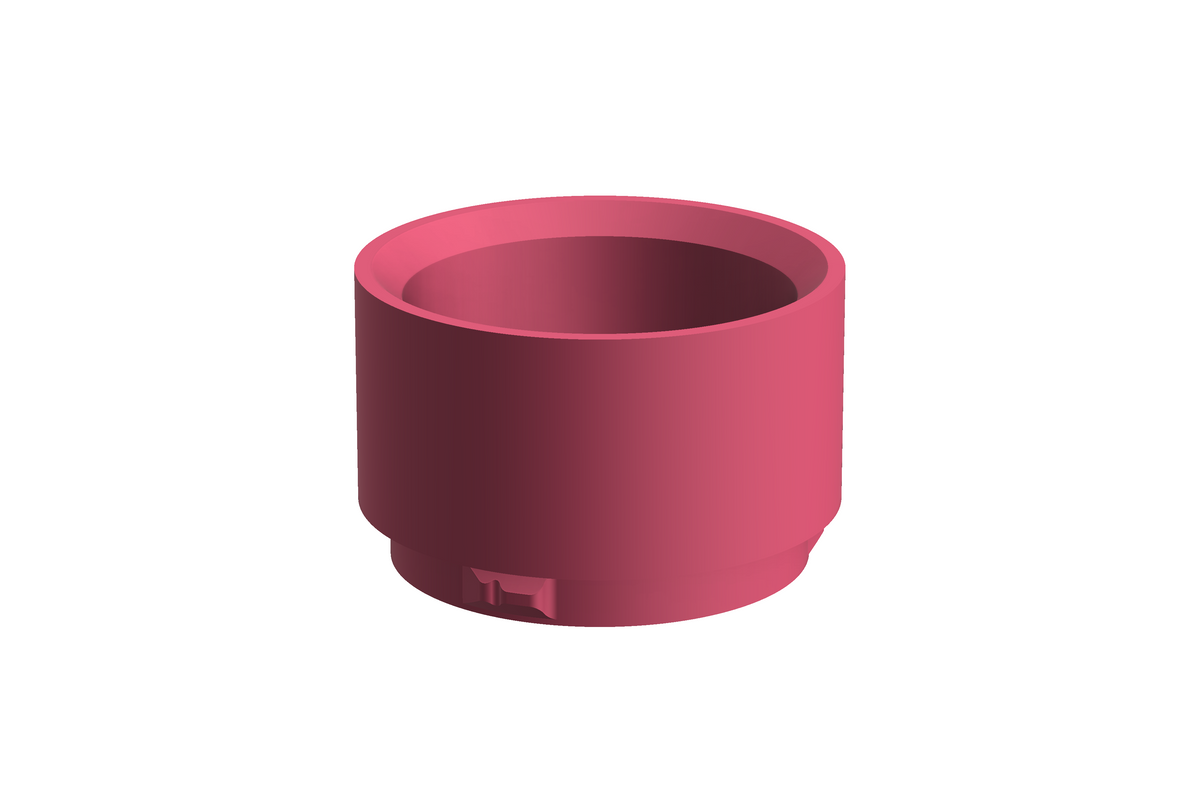 CapCup L | 3D Geprinte Modulaire Vaas L - Hot Pink