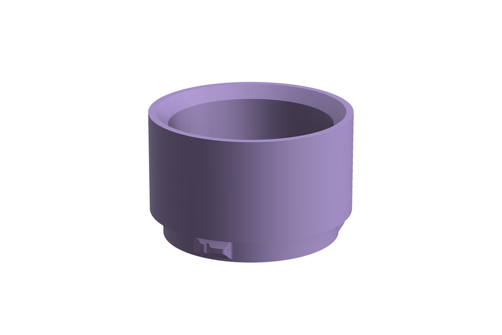 CapCup L | 3D Geprinte Modulaire Vaas L - Lilac Purple