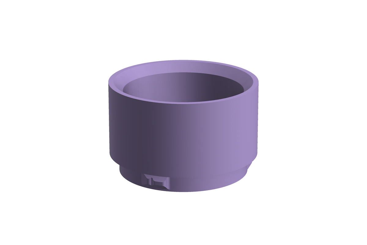 CapCup L | 3D Geprinte Modulaire Vaas L - Lilac Purple